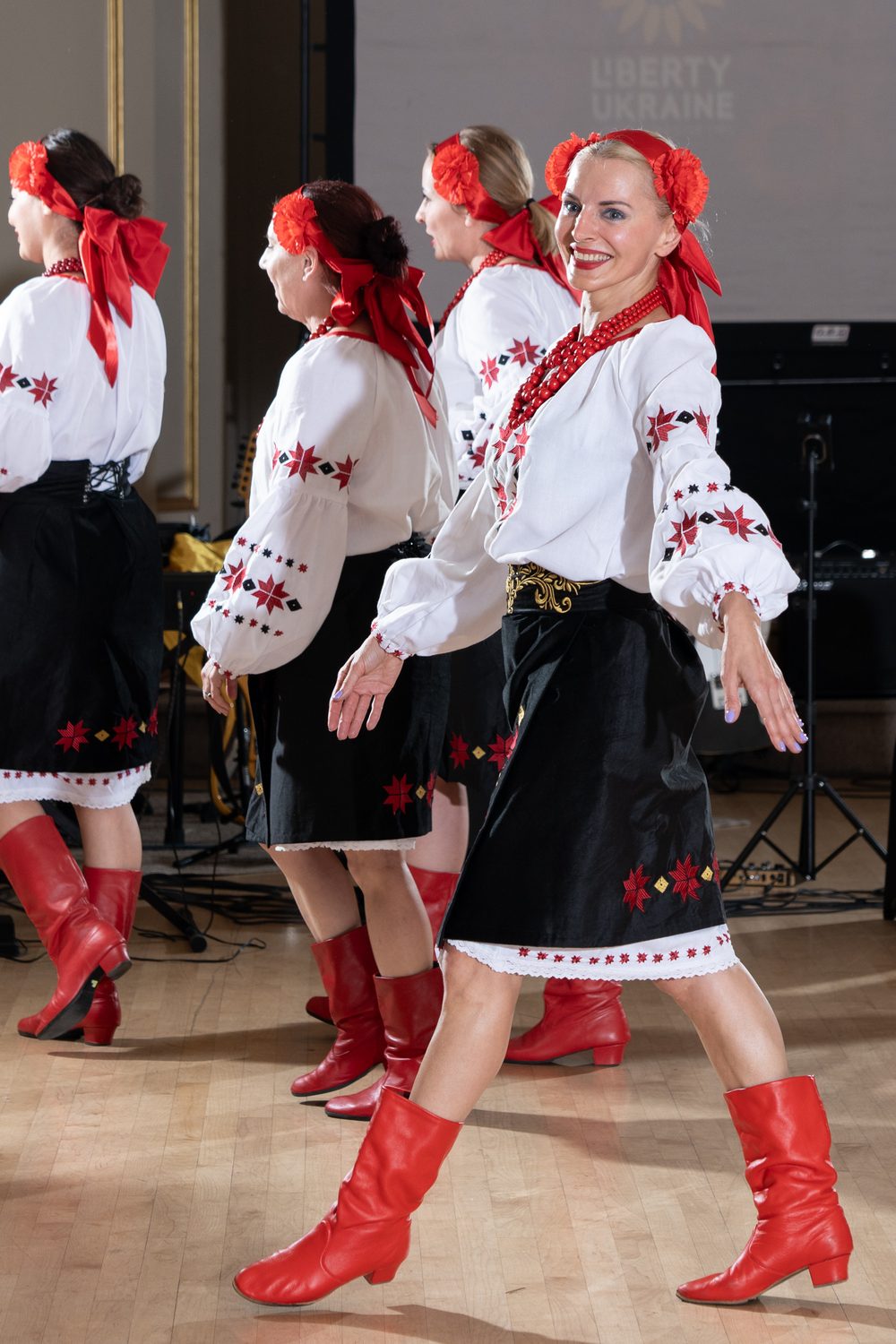 Traditional costumes on stage